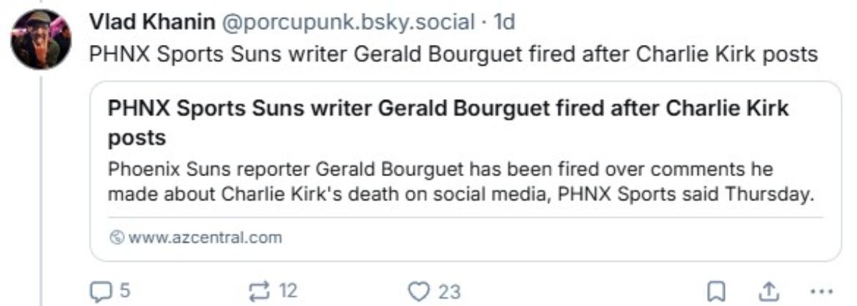 people fired charlie kirk