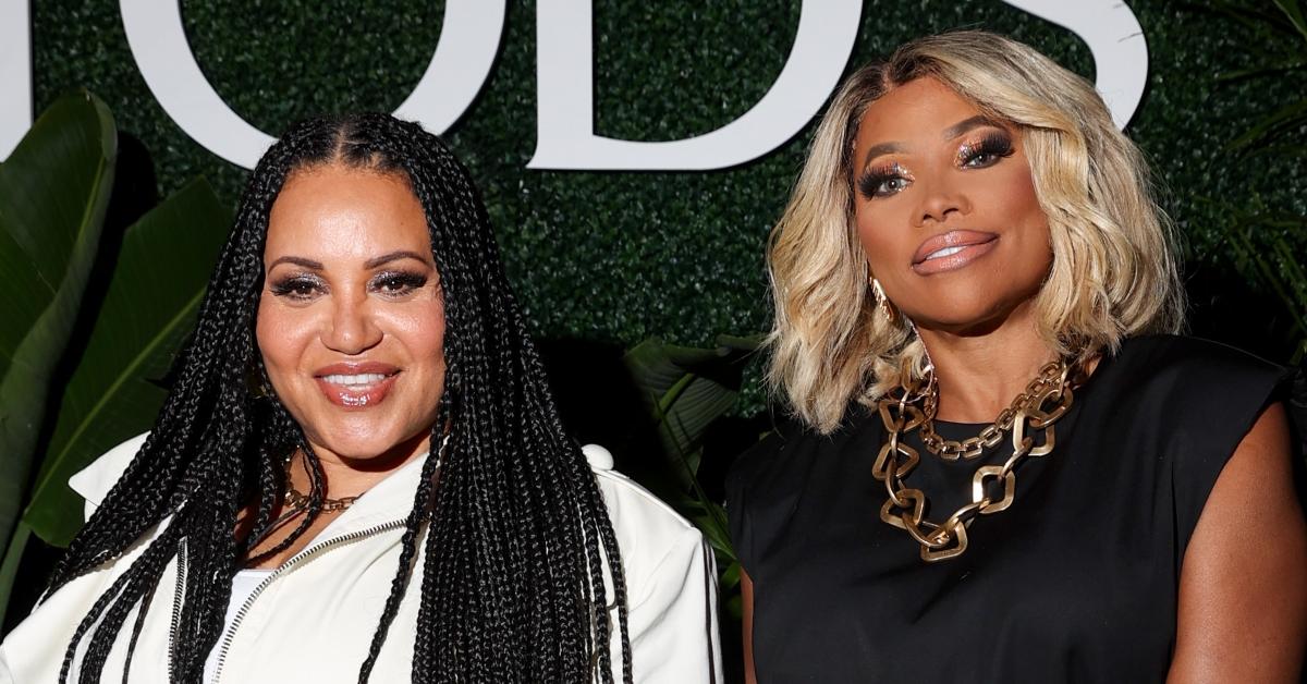 Cheryl James and Sandra Denton of Salt-N-Pepa at the Tod's Hamptons Summer Celebration and dinner party on July 26, 2023.