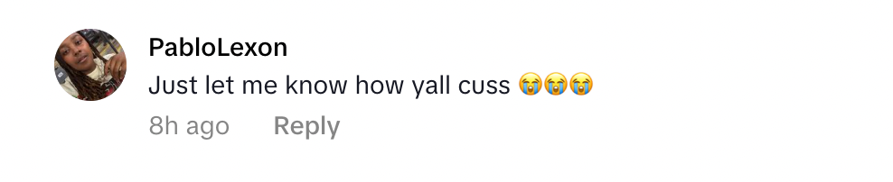 tiktok user black scottish comment