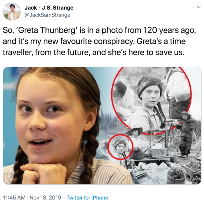 The Greta Thunberg Time-Traveler Meme Is the Most Bizarre One Yet