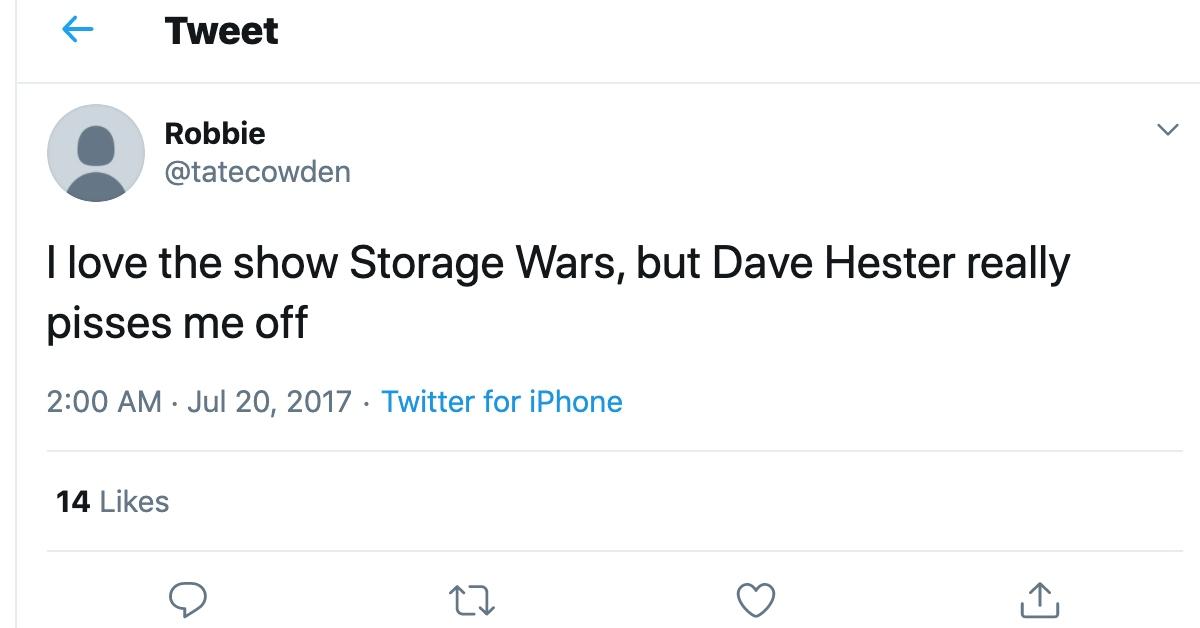 what happened to dave hester storage wars