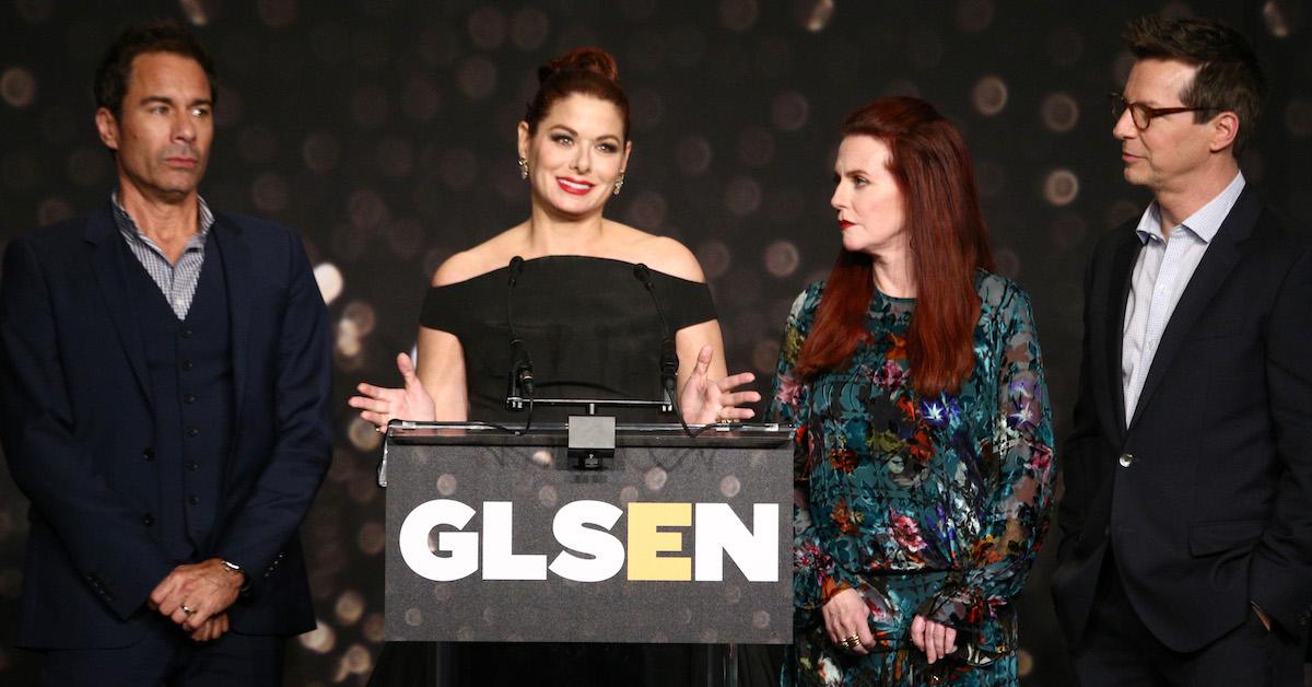 debra messing megan mullally feud