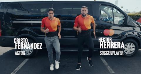 Cristo Fernandez and Hector Herrera in Mastercard's "Bring in the subs" campaign