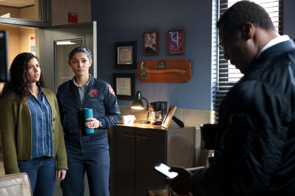 Kylie Estevez, Stella Kid, and Chief Boden appear in an episode of 'Chicago Fire' titled, "Never, Ever Make a Mistake"