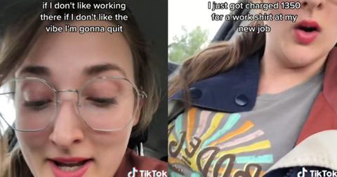 TikToker Quits Job After They Deduct Uniform Cost From Paycheck