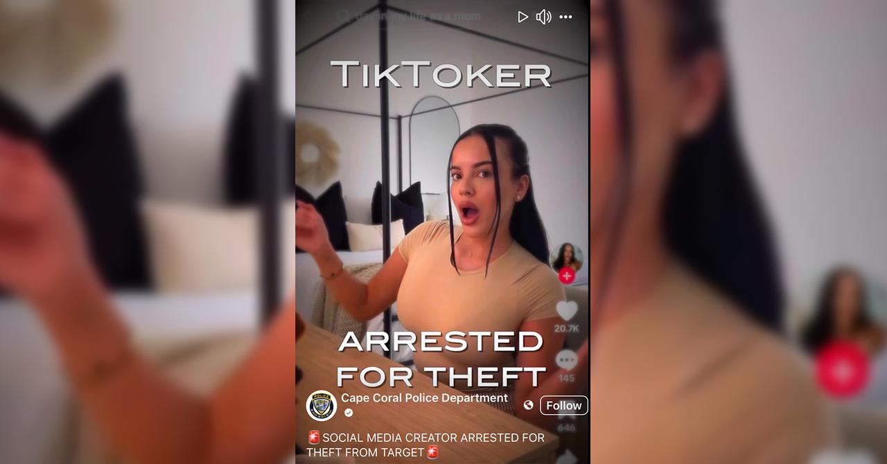 TikToker Marlena Velez Arrested for Shoplifting From Target