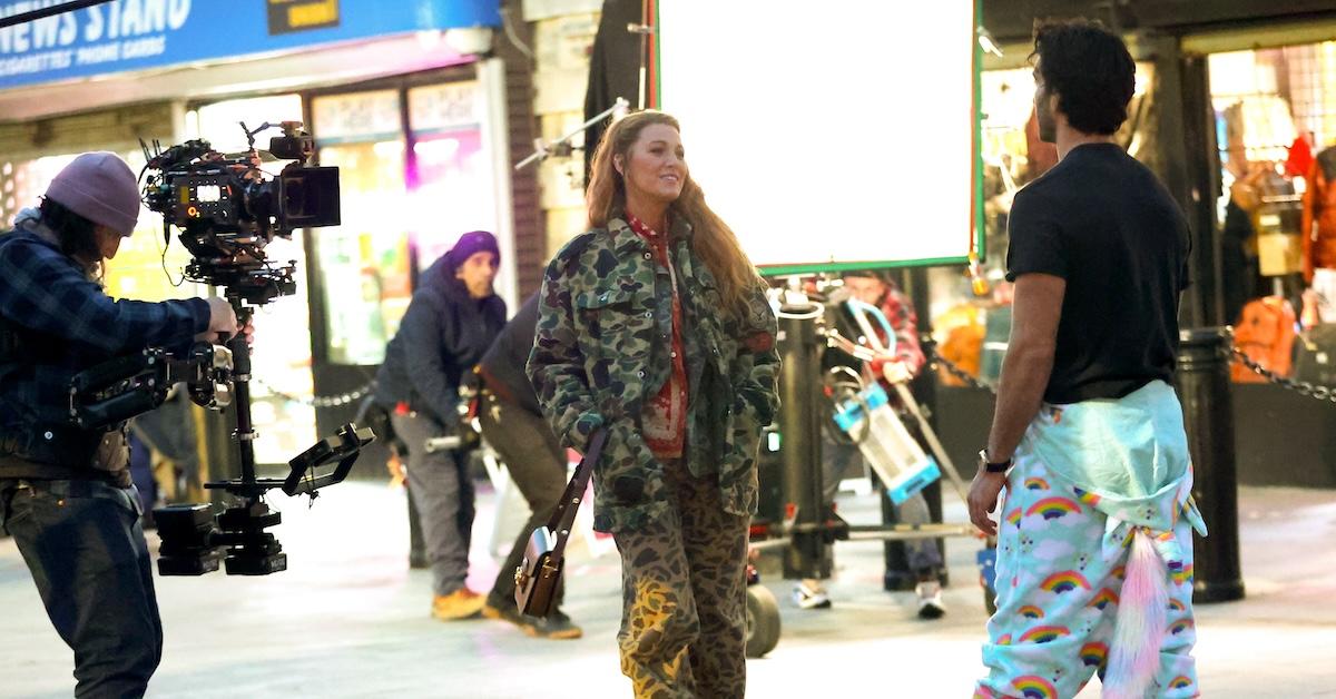 Blake Lively and Justin Baldoni filming 'It Ends with Us' in Jersey City