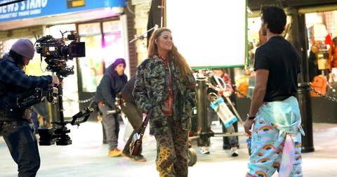 Blake Lively and Justin Baldoni filming 'It Ends with Us' in Jersey City