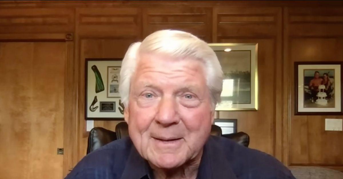 Jimmy Johnson announcing his retirement. 