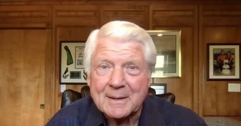 Jimmy Johnson announcing his retirement.