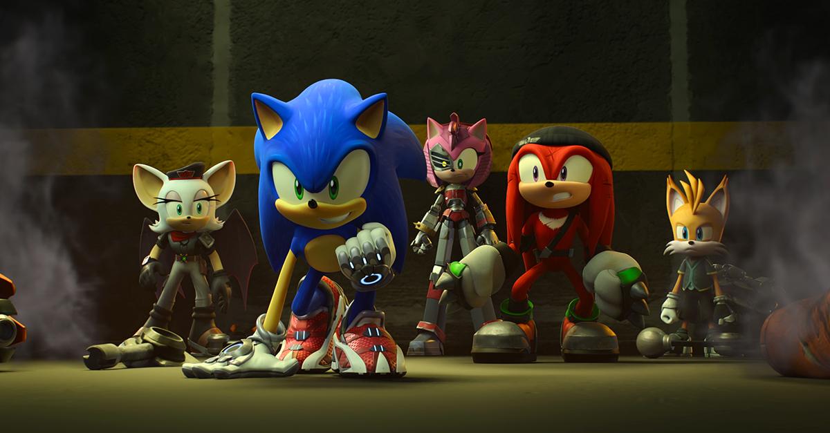 Sonic alongside alternate versions of his friends. SOURCE: NETFLIX
