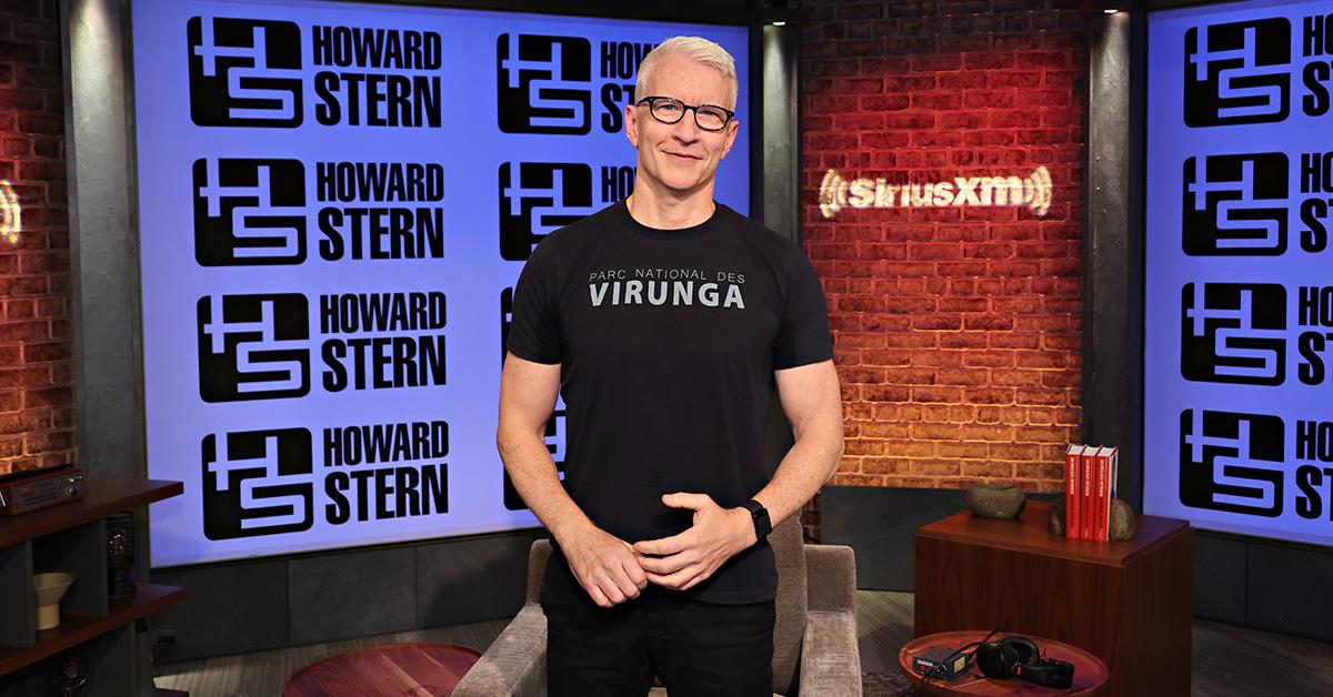 Anderson Cooper at the Howard Stern Show. 