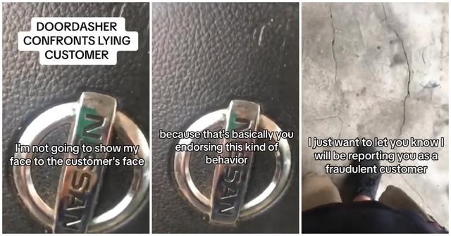 doordasher confronts customer