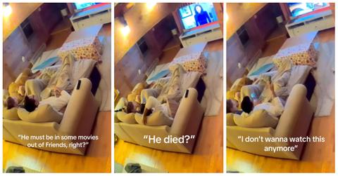 TikToker @thelifewithleo shared that he and his partner found out about Matthew Perry's death while watching 'Friends.'