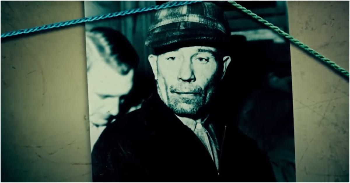 Photo of Ed Gein from a crime documentary on YouTube