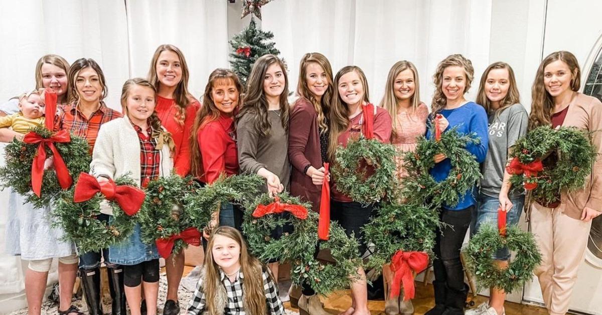 Anna Duggar with the Duggar family