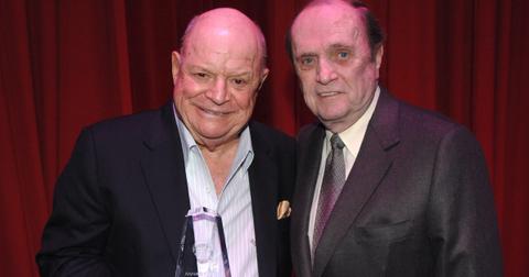 Don Rickles and Bob Newhart during HBO's 13th Annual U.S. Comedy Arts Festival - Don Rickles, John Landis and Bob Newhart - Backstage at Wheeler Opera House in Aspen, Colorado, United States. (Photo by Jeff Kravitz/FilmMagic, Inc for HBO)