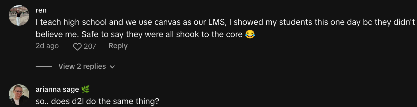 canvas instructor view tiktok