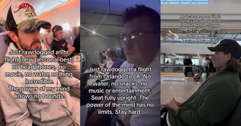Men Are "Rawdogging" Flights Without Entertainment