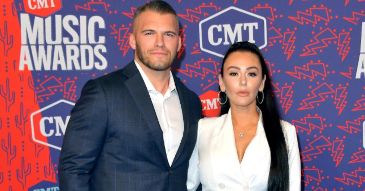 Jenni "JWoww" Farley and Zack Clayton Carpinello at the CMT Awards