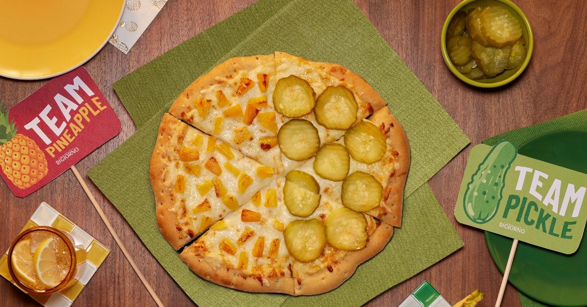 DiGiorno releases new pineapple and pickle pizza.