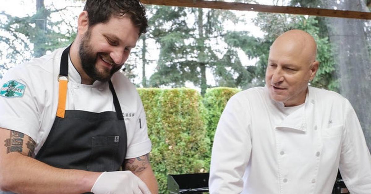 Gabe Erales and Tom Colicchio