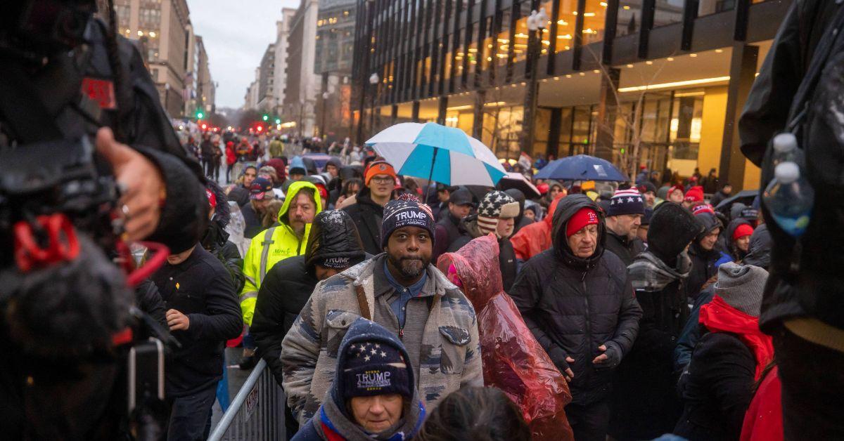 Trump supporters attend a victory rally in Washington, D.C.