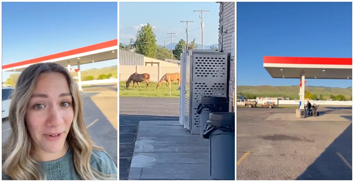 tiktok user @anniehernandez_ left at gas station