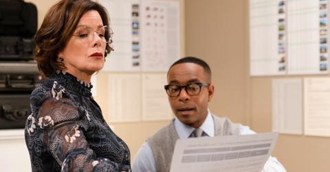 (L-R) Margaret (Marcia Gay Harden) and Lyle (Tristen J. Winger)