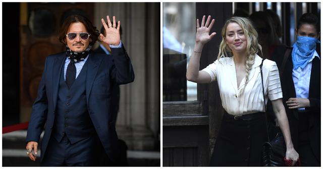 Johnny Depp and Amber Heard.