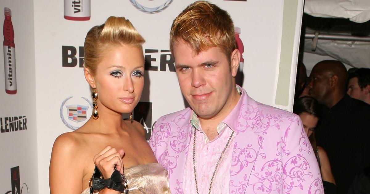 Paris Hilton and Perez Hilton at the Blender Magazine/Vitamin Water Host 2006 MTV Video Music Awards After Party