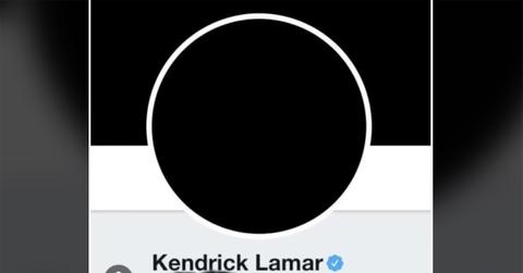 Kendrick Lamar with a black profile picture.