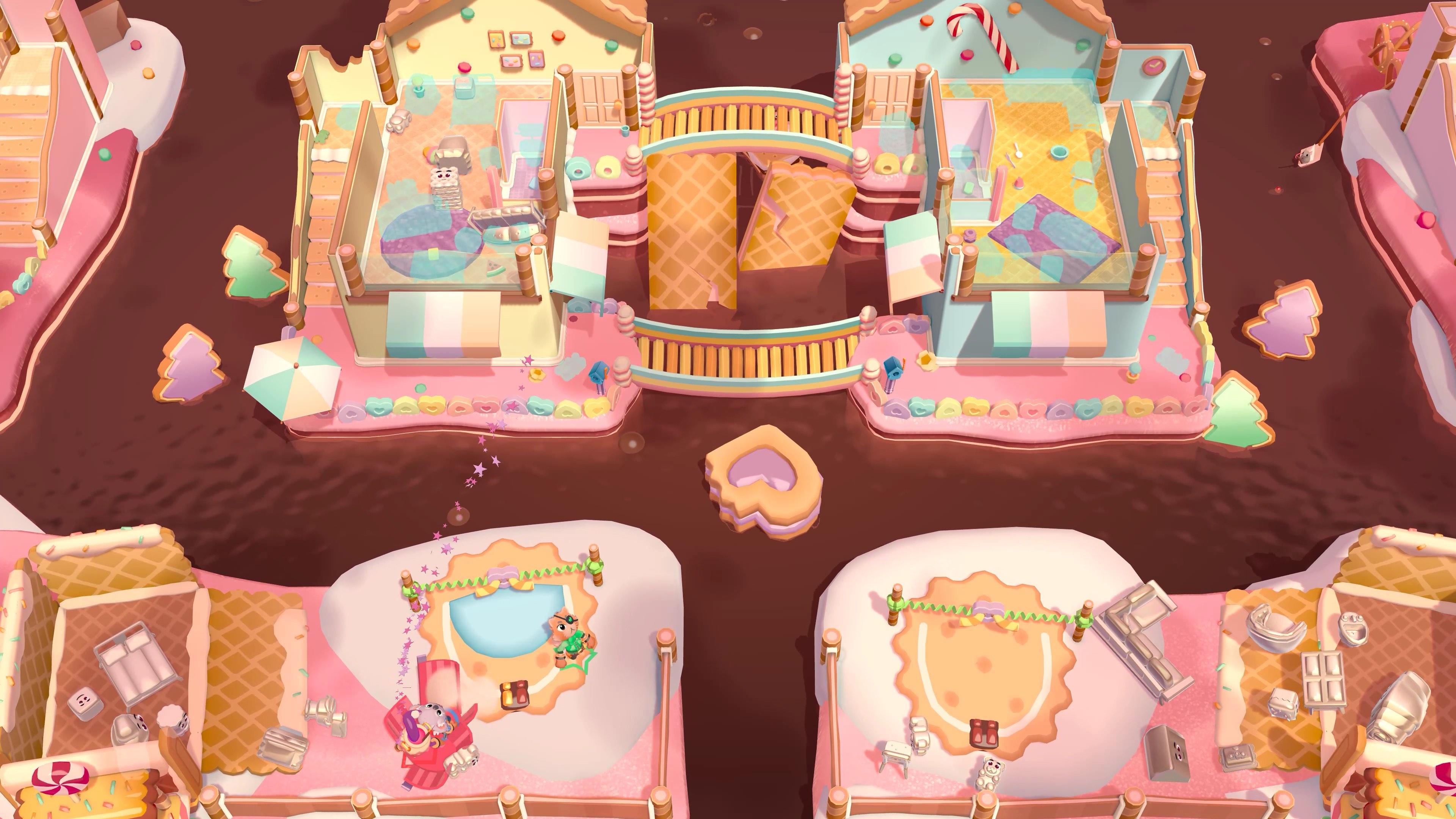 A world filled with sweets and treats in 'Moving Out 2'