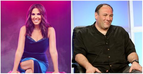 (l-r): Jennifer Fessler and James Gandolfini