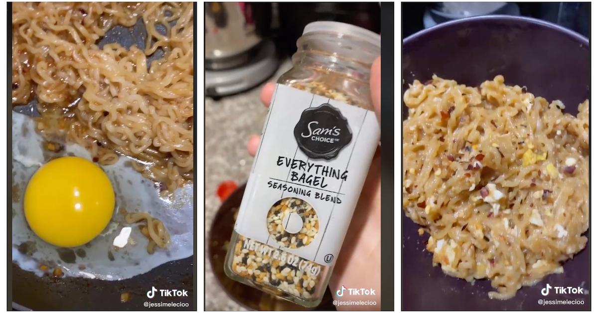 TikTok Ramen Recipe Uses Brown Sugar, Bagel Seasoning, And An Egg