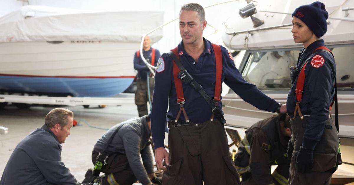 Taylor Kinney and Miranda Rae Mayo on 'Chicago Fire'