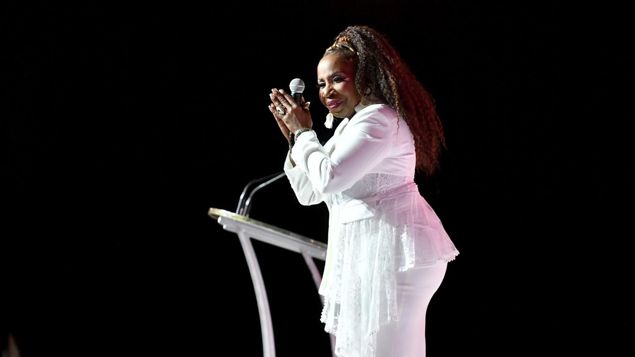 Iyanla Vanzant speaking on stage at the 2019 ESSENCE Festival on July 6, 2019