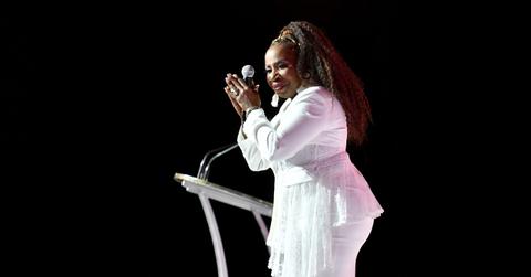 Iyanla Vanzant speaking on stage at the 2019 ESSENCE Festival on July 6, 2019