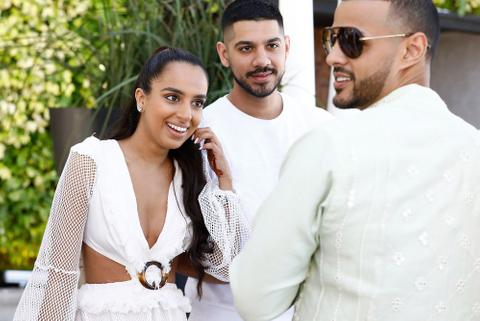 Monica, Rish, and Brian from 'Family Karma'