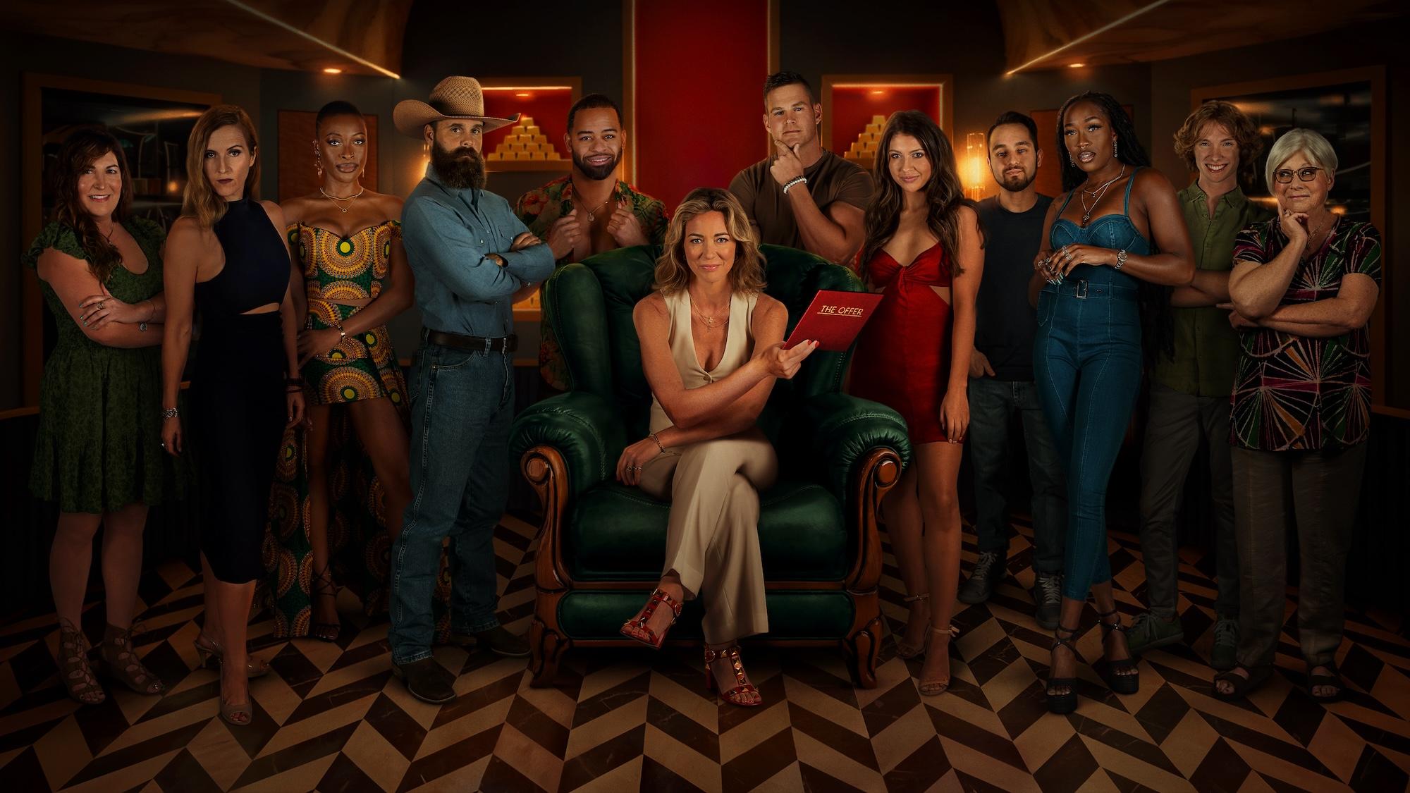 season 1 cast of the trust netflix and host Brooke Baldwin