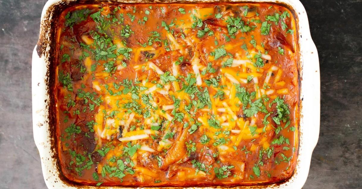 Vegan Butter Chicken Lasagna Bake