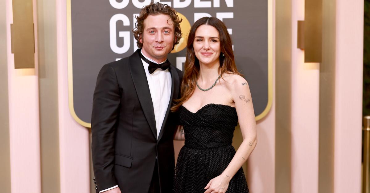 eremy Allen White and Addison Timlin attend the 80th Annual Golden Globe Awards at The Beverly Hilton on January 10, 2023 in Beverly Hills, California