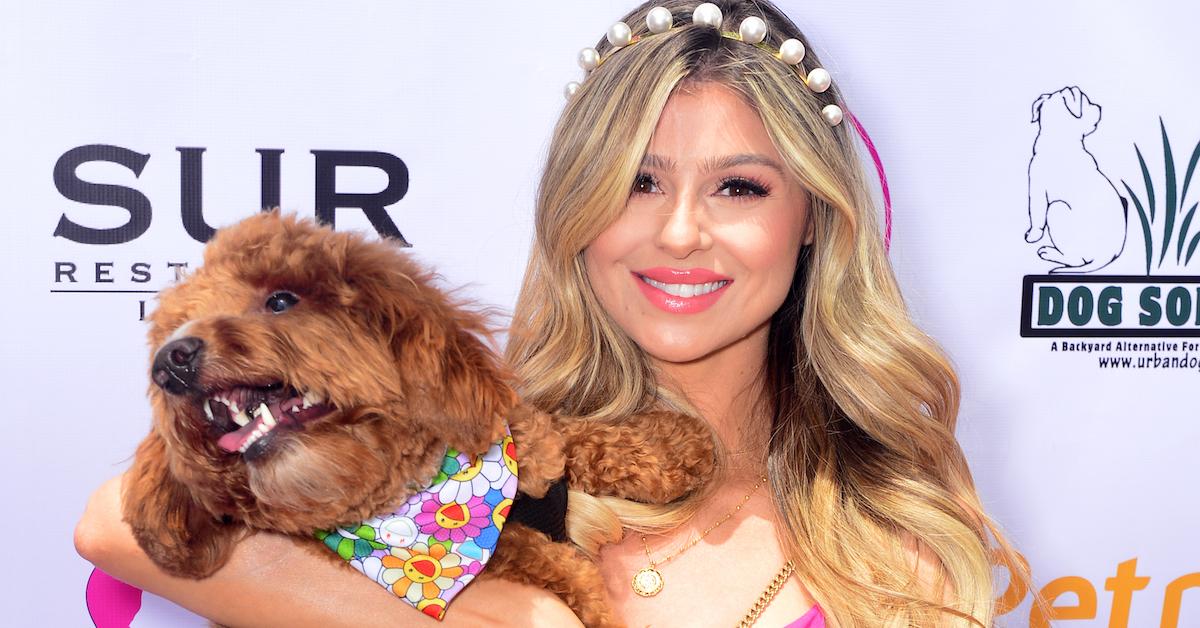 Raquel Leviss attends 4th Annual World Dog Day at West Hollywood Park with Graham on May 18, 2019 