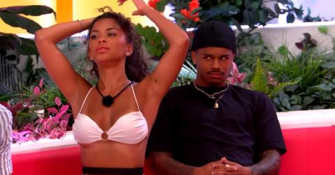 (l-r): Amaya Espinal and Ace Greene on 'Love Island'
