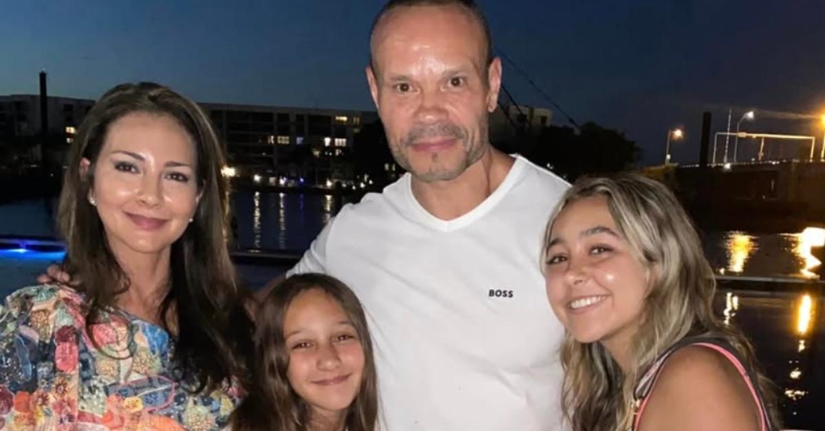 Dan Bongino with his wife Paula and their two daughters