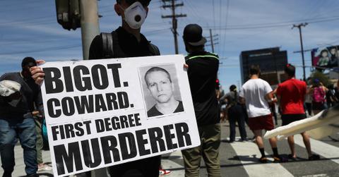 Derek Chauvin protestor