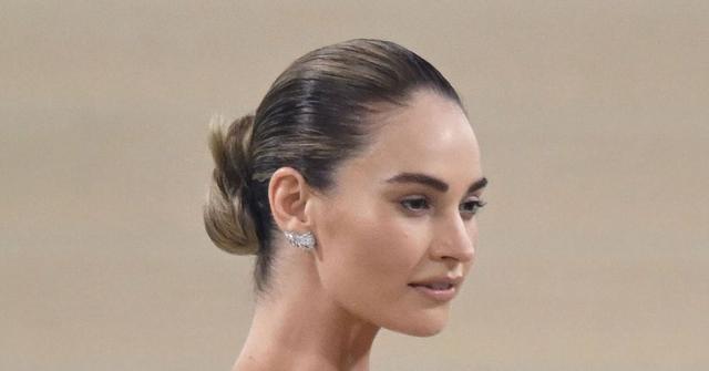 Lily James at the 2024 Met Gala