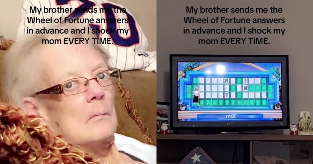 Woman Tricks Mom Wheel of Fortune