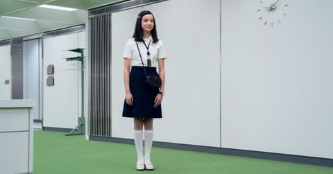 Miss Huant in the 'Severance' premiere.