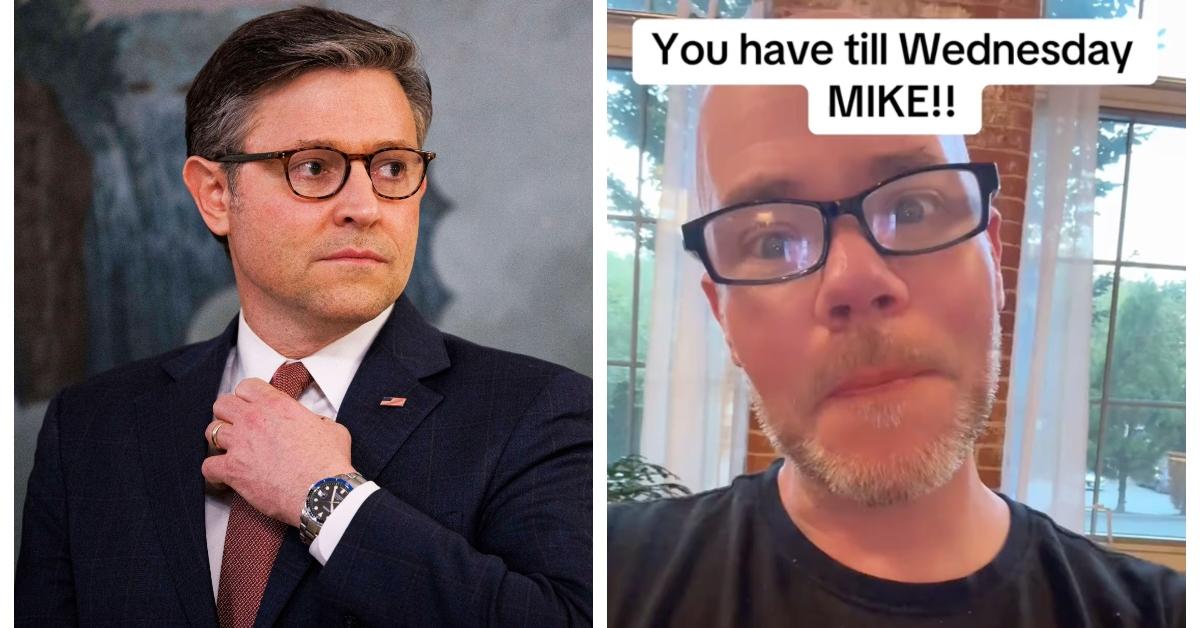TikToker Razzledazzlemo Threatens to Share Mike Johnson's Grindr Info